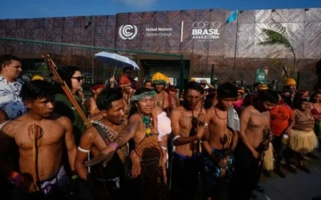 Protesters Shut Down Main Entrance at Brazil’s COP30 Climate Talks