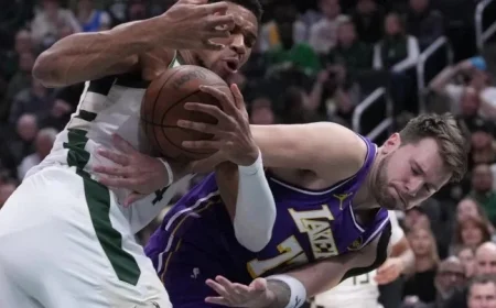 Luka Doncic drops 41 points in Lakers victory over Milwaukee Bucks ending successful 3-2 road trip