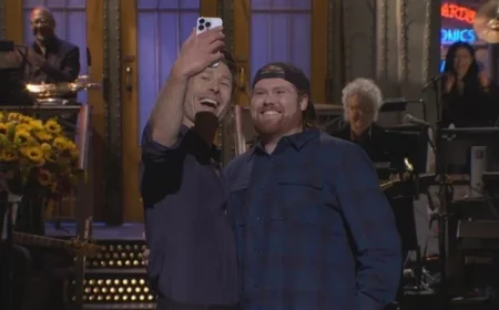 Glen Powell Finally Hosts SNL with Special Appearance by Mitch the UPS Guy After 4-Year Wait