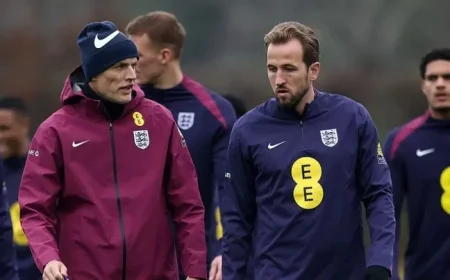 Harry Kane Reveals Top Five Players Leading Thomas Tuchel’s England Team