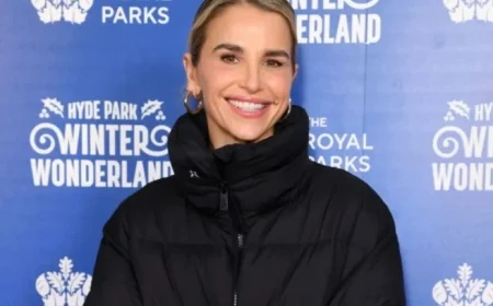 Vogue Williams Stuns at Winter Wonderland Before Joining I’m A Celebrity