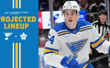 Predicted Lineup for November 18 Game Against Toronto