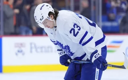 Maple Leafs’ Knies sidelined due to injury ahead of Blues clash