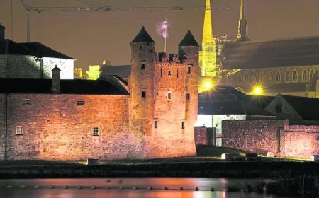 Enniskillen Castle Illuminates to Honor Contributions of Men