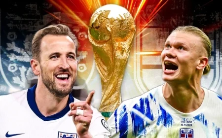 England’s World Cup Group Features Haaland Showdown and Intense Derby in Simulated Draw