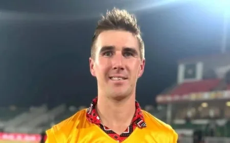 Zimbabwe’s Brad Evans Shines in T20I Tri-Series with Stunning Three-Wicket Haul Against Sri Lanka