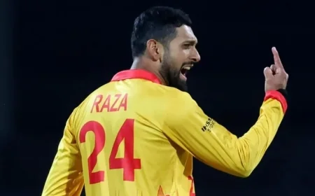 Sikandar Raza Achieves Milestone as Second Zimbabwe Bowler with 100 T20I Wickets