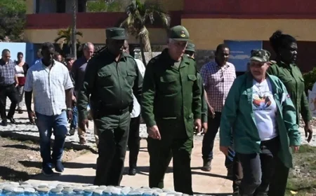 Díaz-Canel Assesses Recovery Efforts in Santiago and Granma Provinces