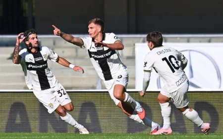 Serie A Thriller Parma’s Pellegrino Secures Victory with Two Goals in 2-1 Win Over Verona