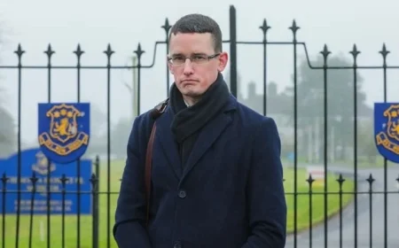 Enoch Burke Emerges from Hiding to Visit Wilson’s Hospital School