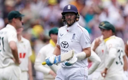 England struggles in Ashes as first Test in Perth nears early conclusion