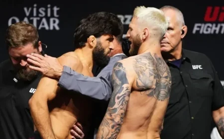 UFC Qatar Live Results: Tsarukyan vs Hooker Showdown