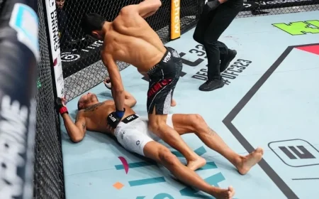 Myktybek Orolbai Delivers Stunning Knockout to Ruin Hermansson’s Welterweight Debut at UFC Qatar