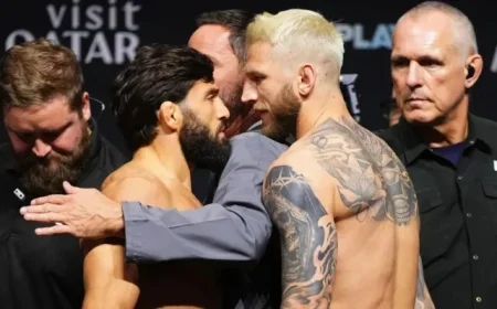 UFC Qatar Live Coverage Arman Tsarukyan Takes on Dan Hooker