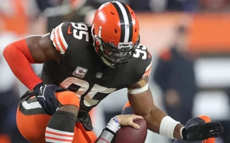 NFL Legend Lawrence Taylor Delivers Inspiring Message to Browns Star Myles Garrett