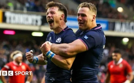 Scotland Dominates with 56-0 Victory Over Tonga in Eight-Try Showcase Led by Gregor Townsend