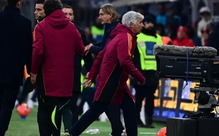 AS Roma Triumphs 3-1 Against Cremonese to Reclaim Top Spot as Gasperini Gets Sent Off for Protests