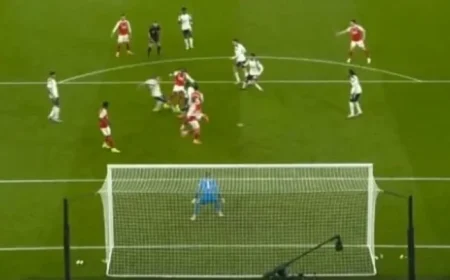 Liverpool fans outraged as controversial Eberechi Eze offside goal for Arsenal reviewed and dismissed