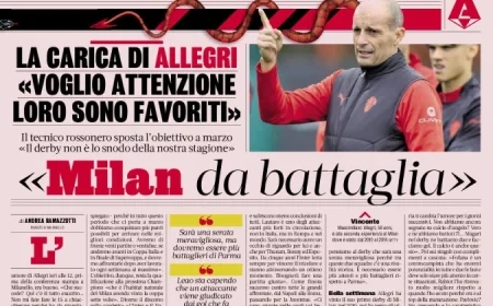 Gazzetta Allegri Motivates Squad for Crucial Derby Showdown
