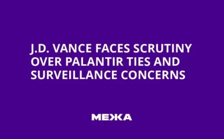 J.D. Vance Under Fire for Palantir Connections and Surveillance Issues