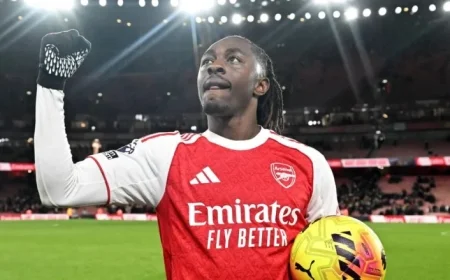 Arteta Highlights Eze’s Joy and Aura as Key Boost for Team Spirit