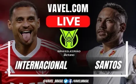 Live Score Updates: Inter vs Santos Clash in Brazilian Championship Match