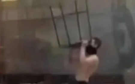 Man’s Rampage at Dublin Airport After Missing Flight Captured in Shocking Moment