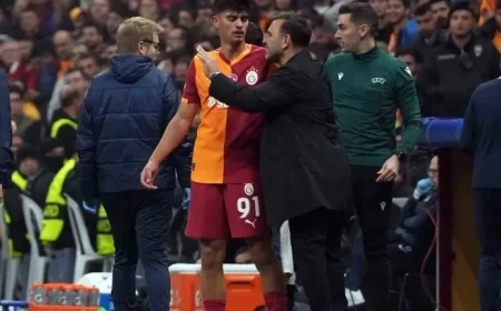 Arda Ünyay Debuts in Champions League and Receives Red Card