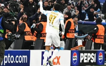 Champions League: Aubameyang Revives Marseille with Two Goals in Four Minutes (Videos)