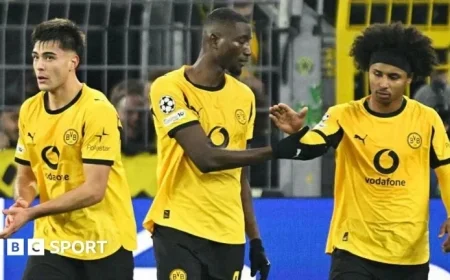Borussia Dortmund Dominates 4-0 with Serhou Guirassy Brace Against 10-Man Villarreal