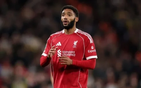 Liverpool’s Joe Gomez Ready to Play After Knee Injection, Confirms Coach Arne Slot