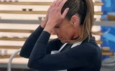Michelle Heaton Faces Halloumi Burger Blunder on Celebrity MasterChef Episode