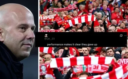 Liverpool Fans Criticize Star Player as Team Suffers 4-1 Defeat to PSV