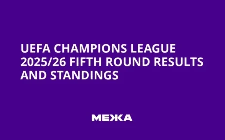 UEFA Champions League 2025/26 Fifth Round Standings and Results Unveiled