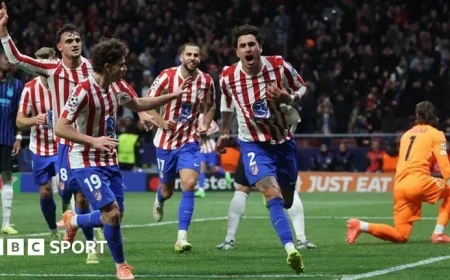 Atletico Madrid Triumphs 2-1 Over Inter Milan with Jose Maria Gimenez’s Decisive Goal