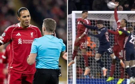 Must-See Video: Virgil van Dijk Commits One of the Season’s Worst Handballs