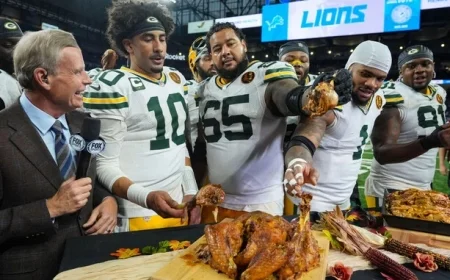 Packers’ Love Dominates Lions with Four Touchdowns for Thanksgiving Victory
