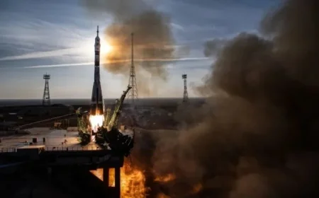 Russian Rocket Launch Damages Pad During Blast Off to Space Station Agency Reports