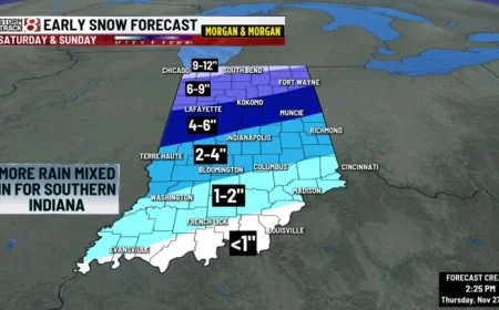 Indiana Braces for Heavy Snowfall with Winter Storm Alerts