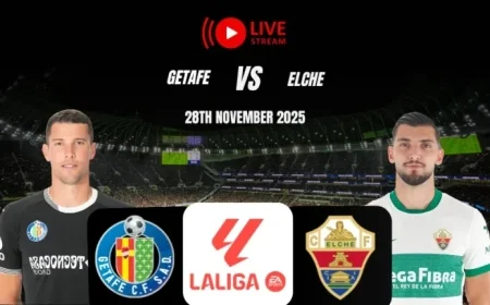 How to Stream Getafe vs Elche Live Today
