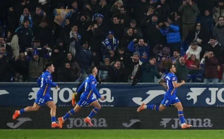 Getafe Triumphs Over Elche to Narrow the Gap in European Race