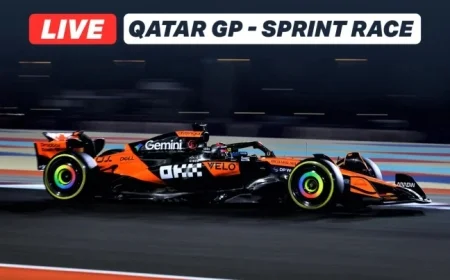 Live Coverage of the 2025 F1 Qatar Grand Prix Sprint Race