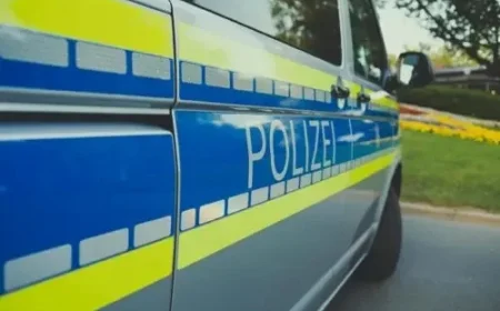Car Crashes into Drugstore on Kristiansandstrasse in Münster-Kinderhaus