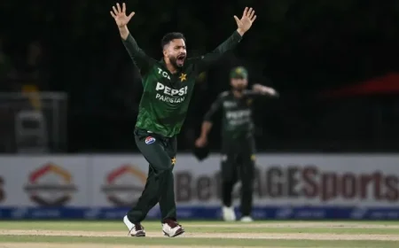 Mohammad Nawaz Shines with Three-Fer as T20I Tri-Series Final Sees Sri Lanka Rattled: Key Stats