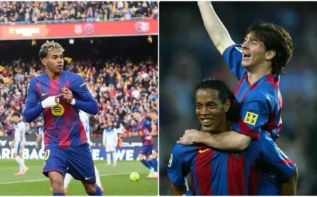 Lamine Scores in Third Match While Messi Debuted at Camp Nou in His Fifth Appearance