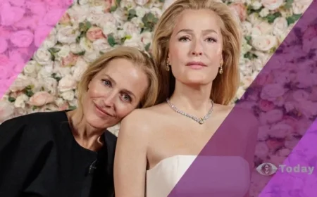 Gillian Anderson Unveils Her Lifelike Wax Figure at Madame Tussauds