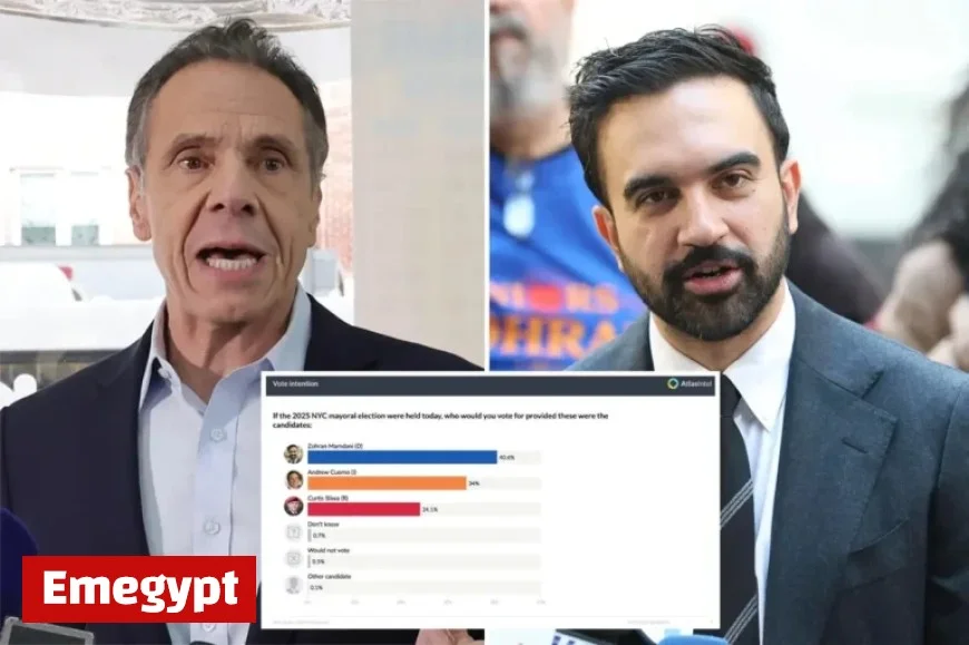Andrew Cuomo, Curtis Sliwa Narrow Gap with Zohran Mamdani in NYC Mayoral Poll