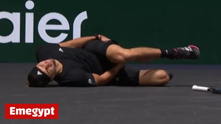 Zverev’s Scare: Falls Mid-Exchange as Medvedev Reacts