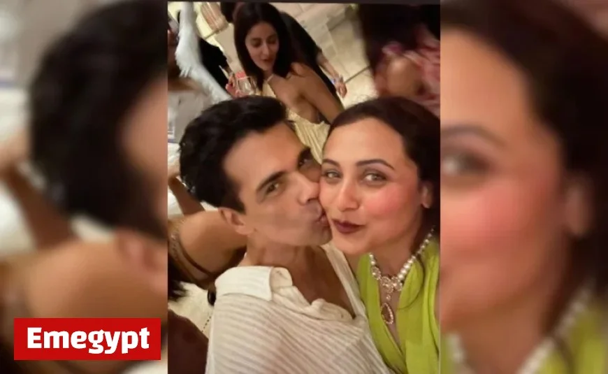 Karan Johar and Rani Mukerji’s Iconic Selfie at Shah Rukh Khan’s Alibaug Bash