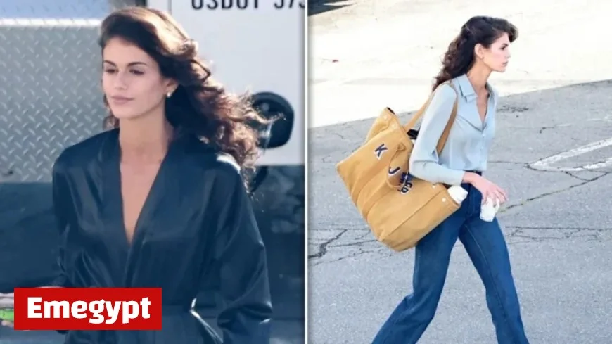 Kaia Gerber Channels Mom Cindy Crawford in New ’80s Show Preview